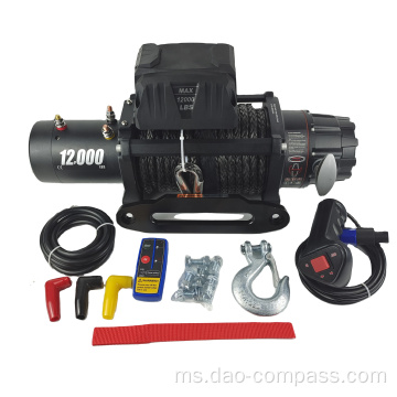 12V 12000lbs Winch dengan Steel Wireless Wireless Remote